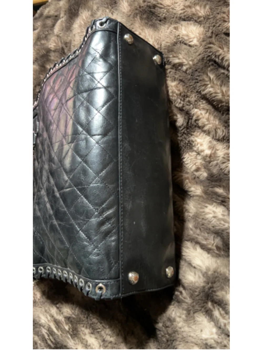 Women's Michael Kors Quilted Hippie Grommet Hamilton